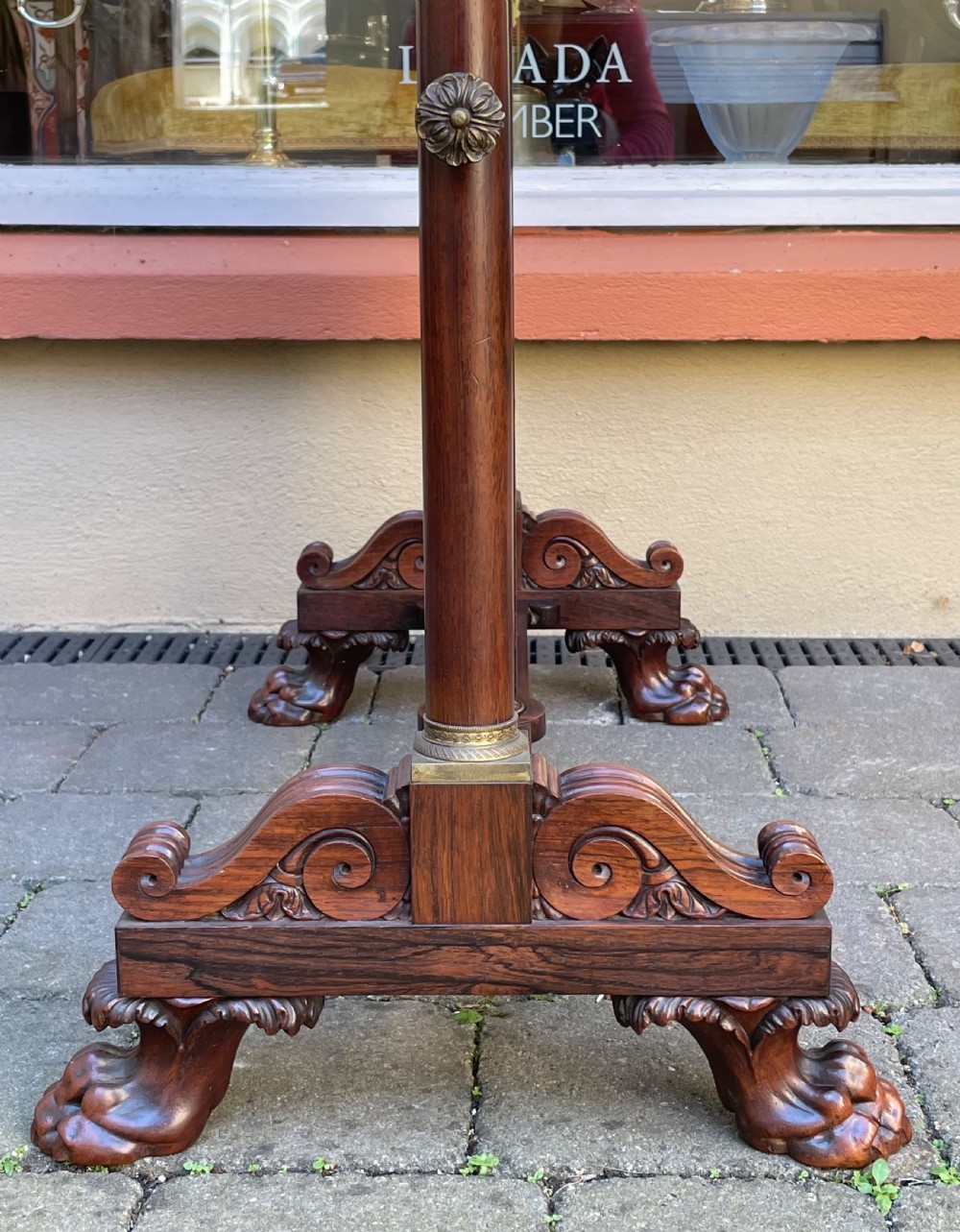 Exquisite Regency Rosewood Dressing Table Mirror, Gillows View III
