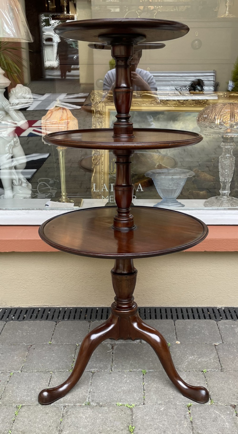 Georgian Mahogany Dumb Waiter Serving Table