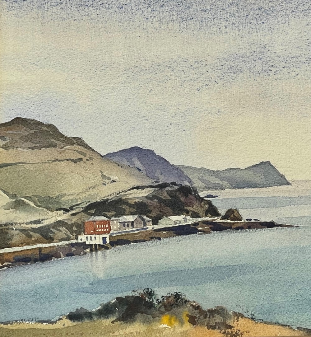 John Hobson Nicholson Watercolour, Port Erin, Isle of Man View III