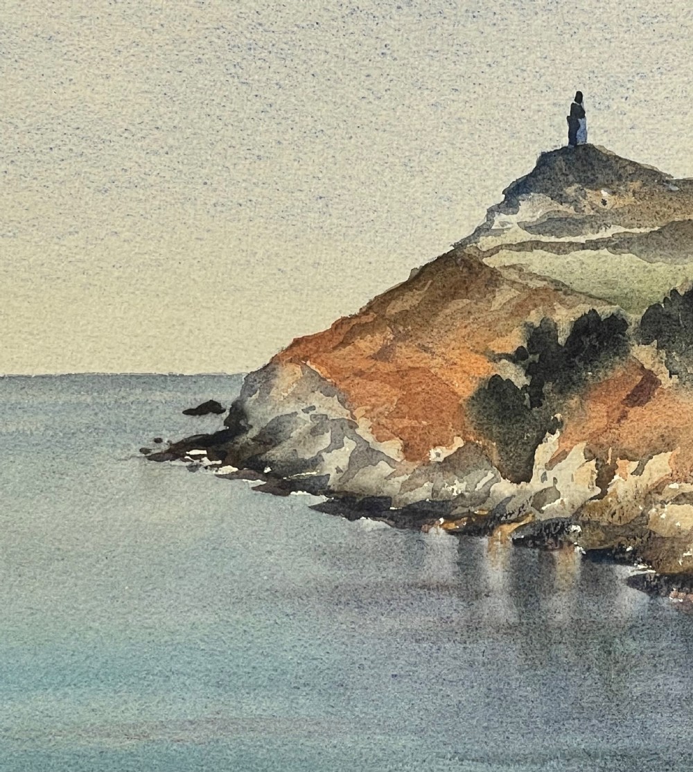 John Hobson Nicholson Watercolour, Port Erin, Isle of Man View IV