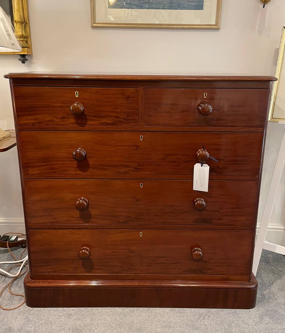 Victorian Mahogany Chest of Drawers by Heals & Sons