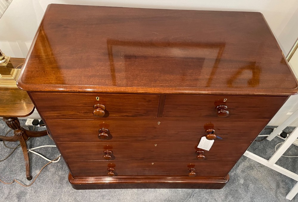 Victorian Mahogany Chest of Drawers by Heals & Sons View IV