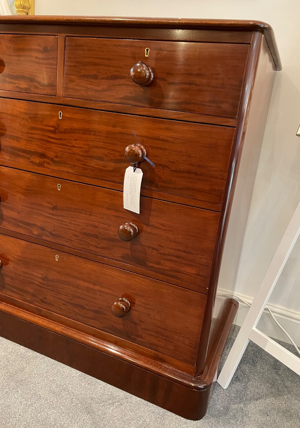 Victorian Mahogany Chest of Drawers by Heals & Sons View V