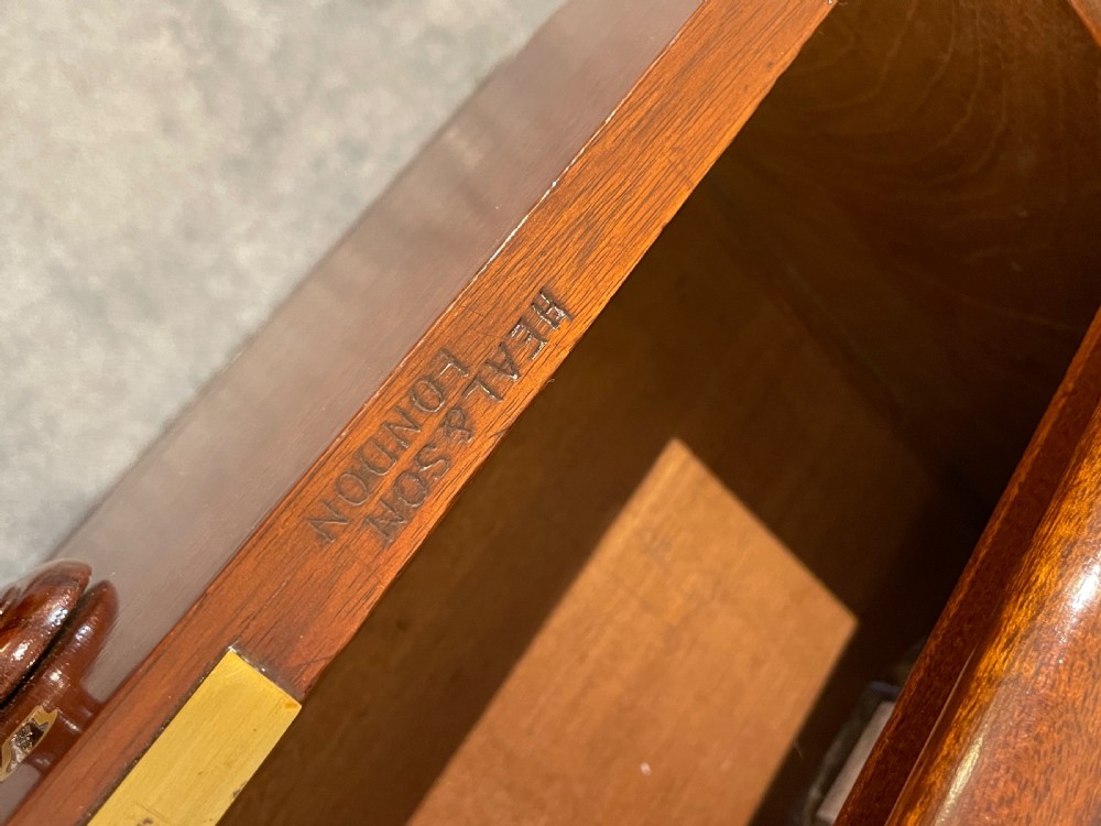 Victorian Mahogany Chest of Drawers by Heals & Sons View VII