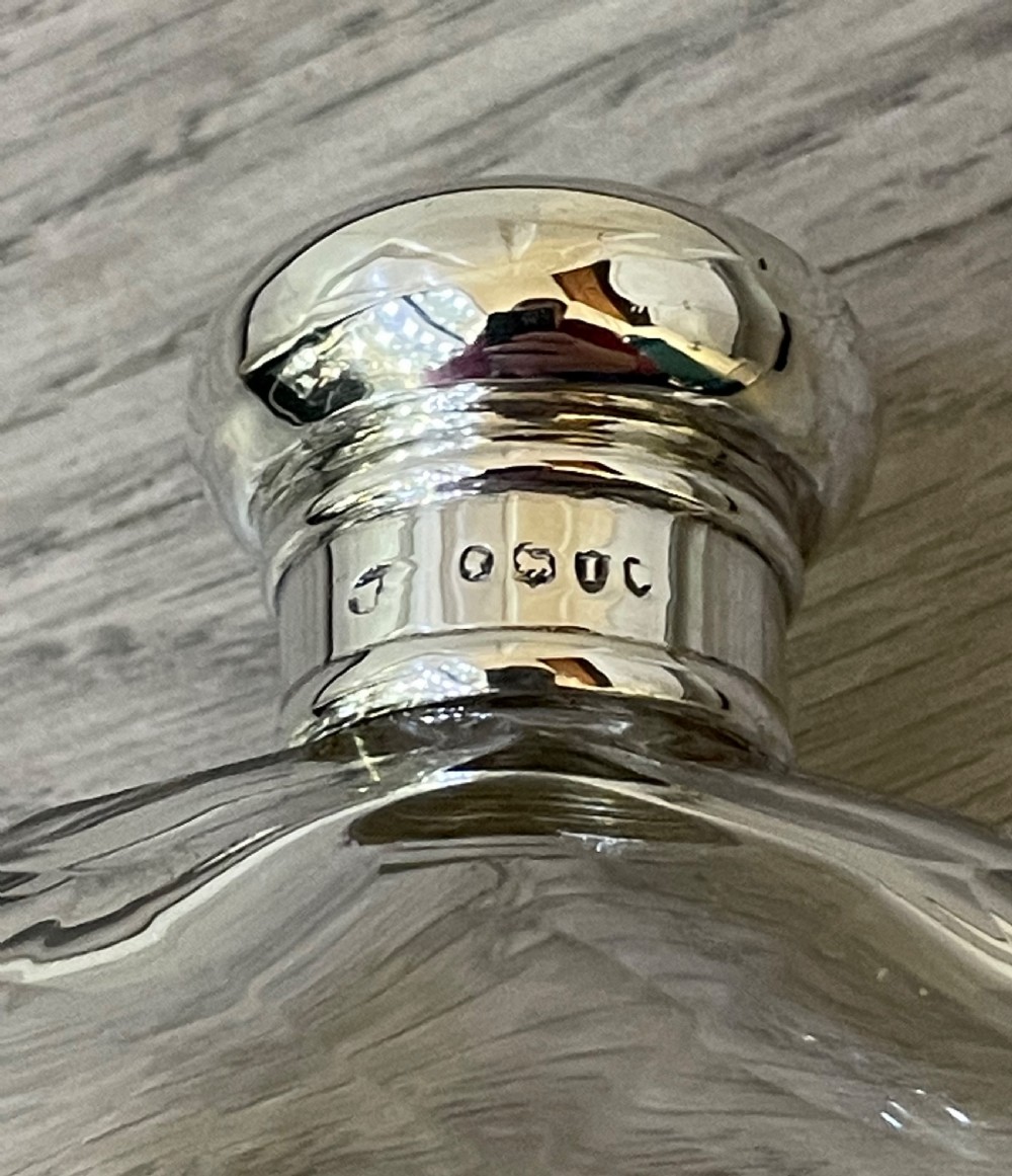 Victorian Glass Hip Flask View VII