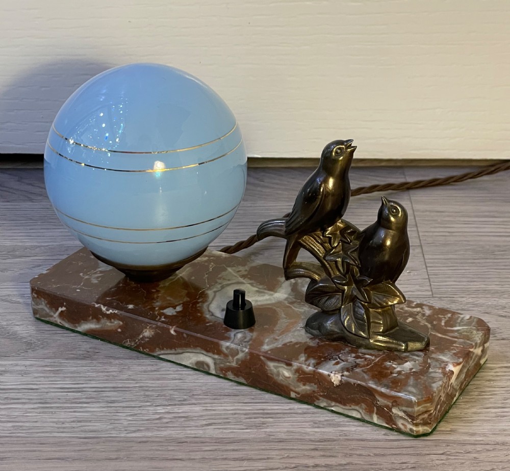 French Art Deco & Spelter Mood Lamp