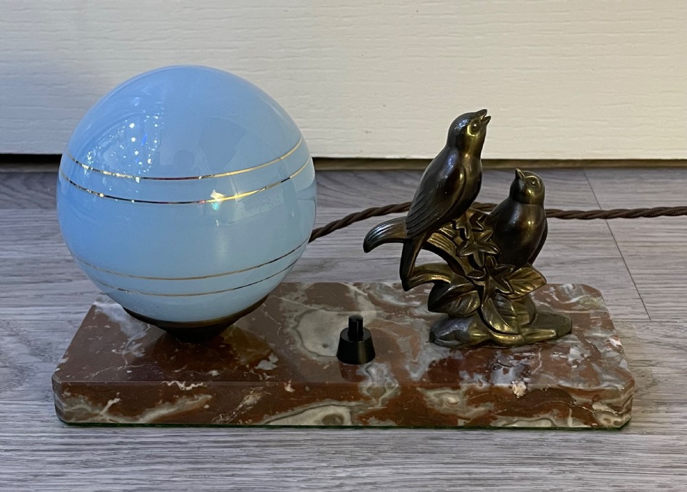 French Art Deco & Spelter Mood Lamp View II