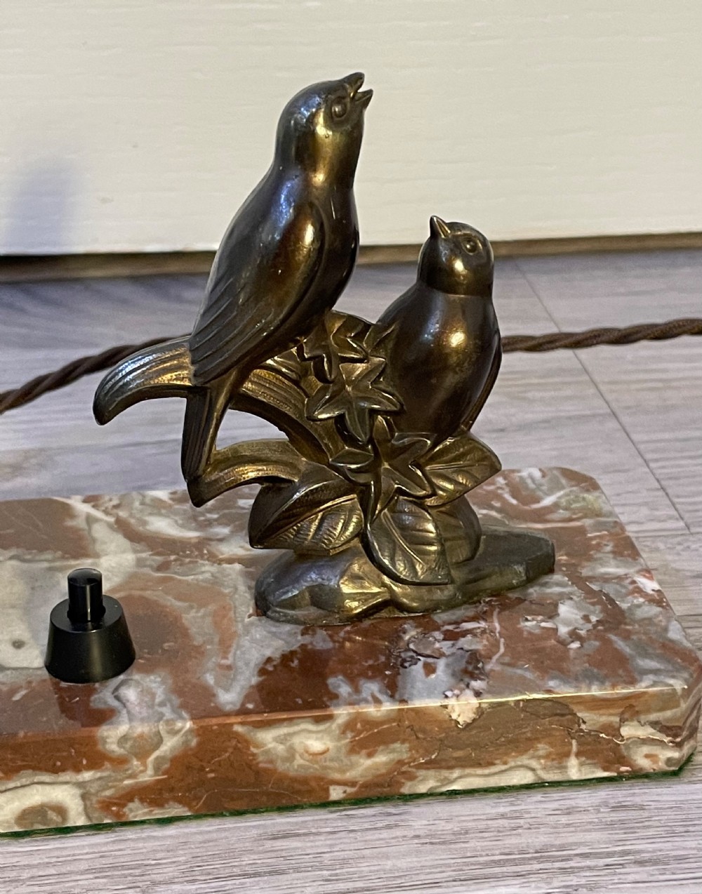 French Art Deco & Spelter Mood Lamp View IV