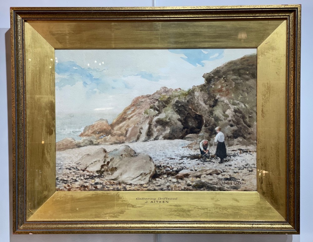 James Aitken Watercolour, Port St Mary, Isle of Man 