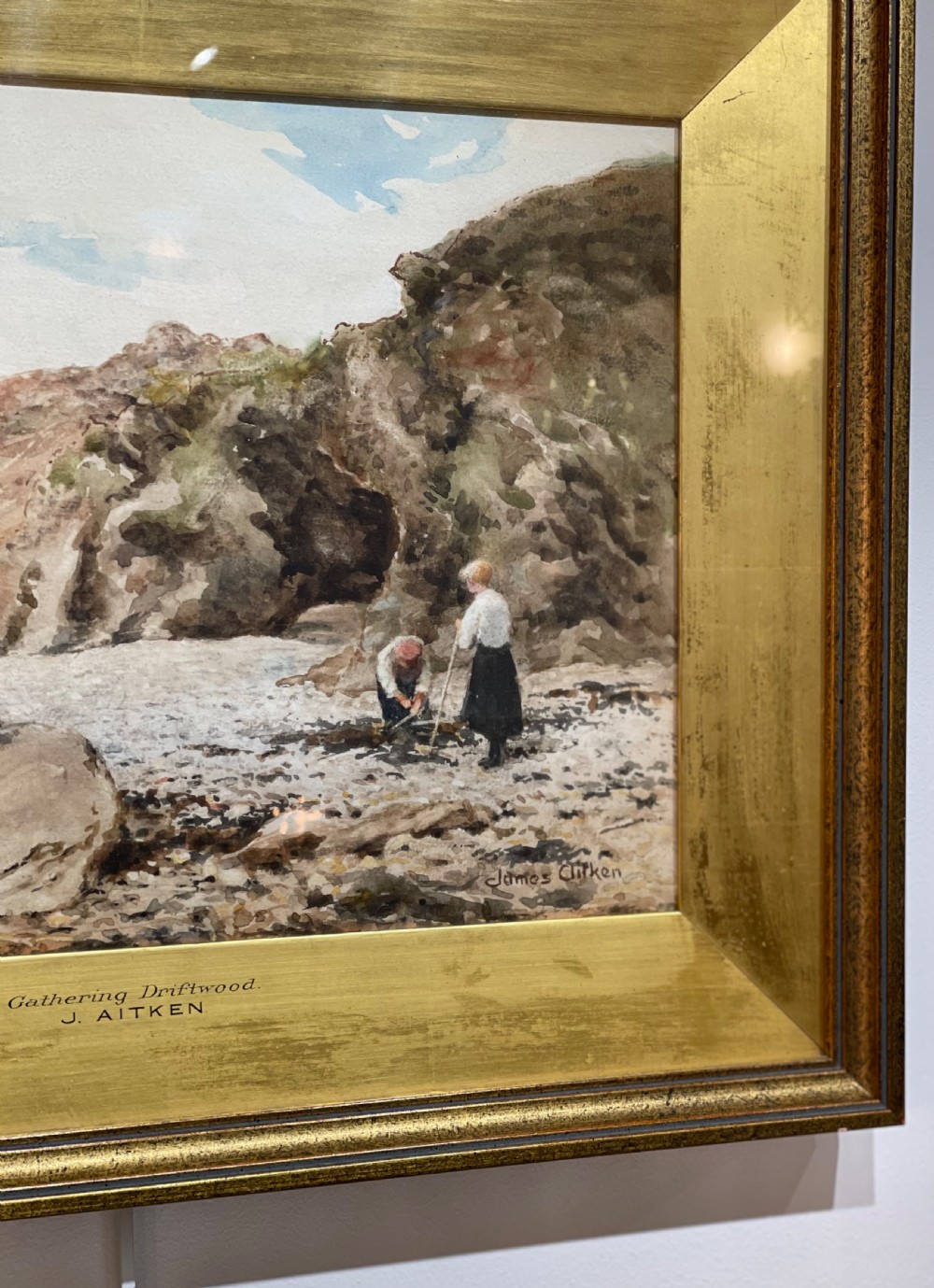 James Aitken Watercolour, Port St Mary, Isle of Man  View III