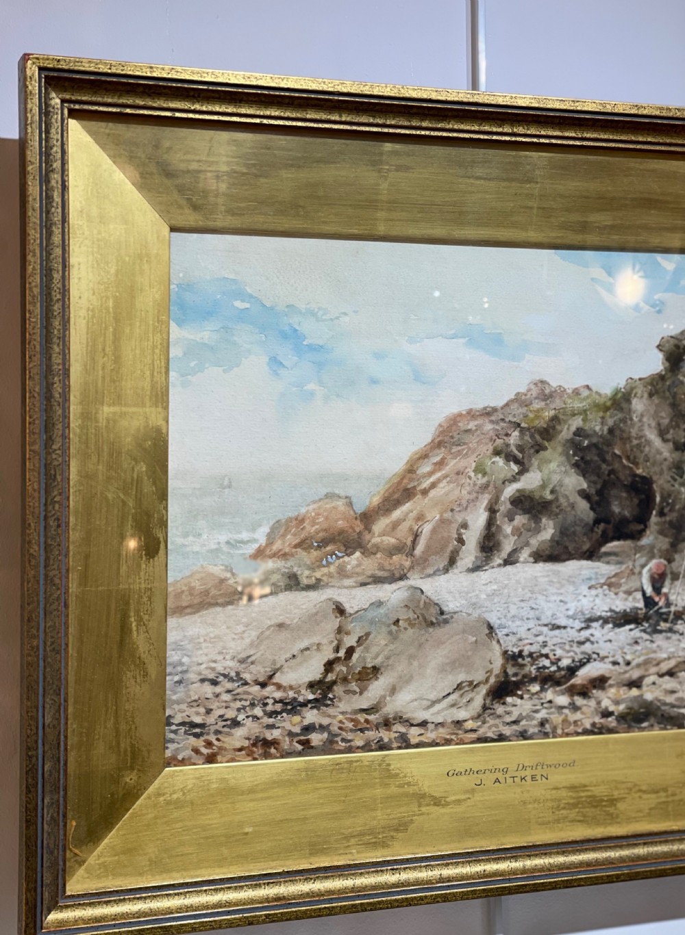 James Aitken Watercolour, Port St Mary, Isle of Man  View IV