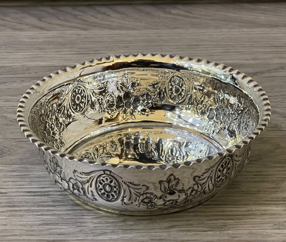 Edwardian Silver Bon Bon Dish Bowl, 1903