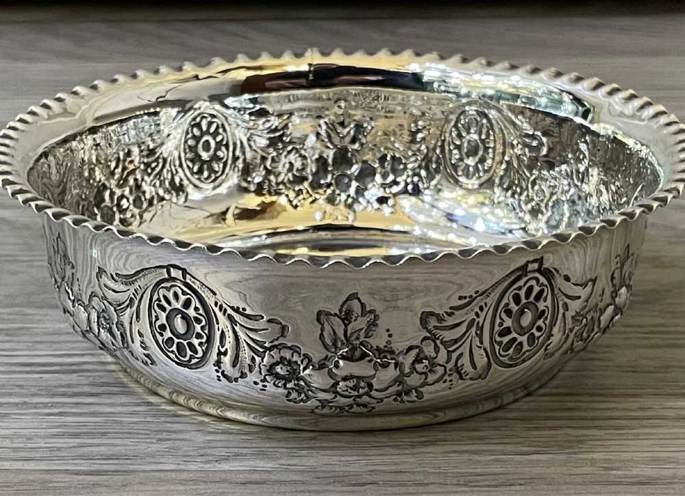 Edwardian Silver Bon Bon Dish Bowl, 1903 View II
