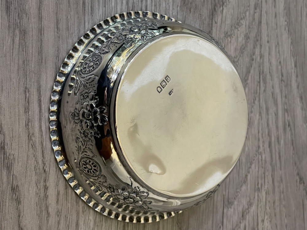 Edwardian Silver Bon Bon Dish Bowl, 1903 View III