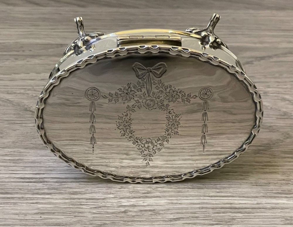Quality George V Silver Jewellery Box By Synyer & Beddoes  View VII