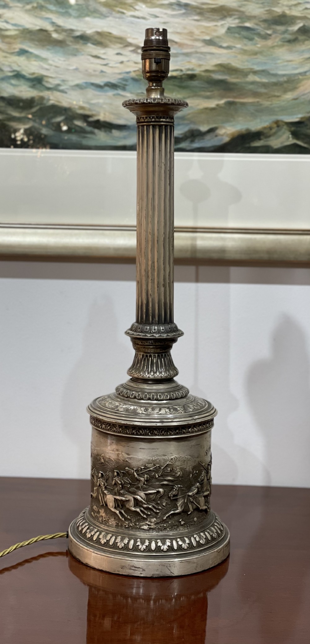 A most impressive Elkington & Co Table Lamp