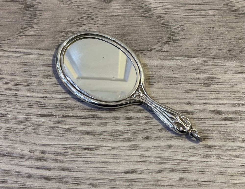 Miniature Silver Chatelaine Mirror by Crisford & Norris View III