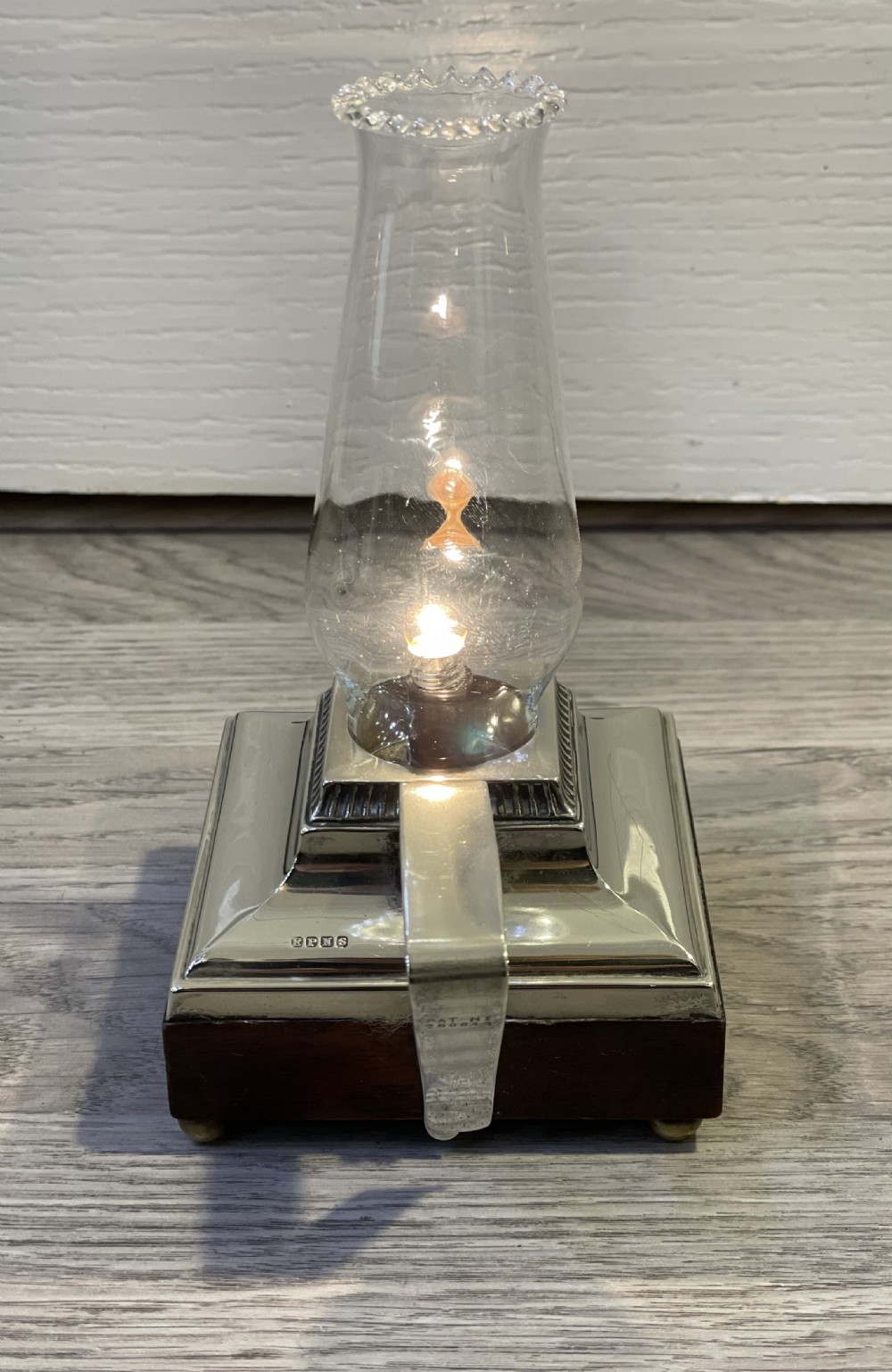 Rare 1930s Silver Plated ‘go To Bed’ Lamp Torch View VI