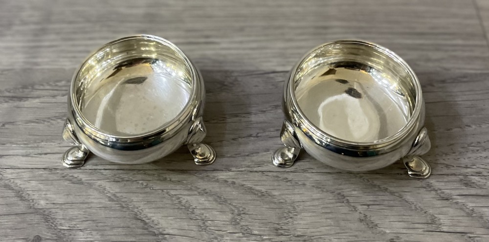 Pair George III Solid Silver Salts View VI
