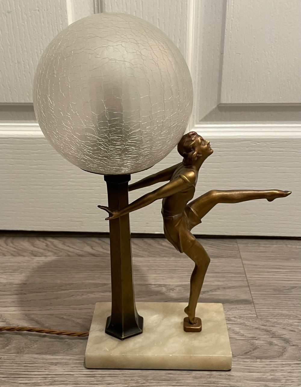 Art Deco Lady Lamp, manner of Josef Lorenzl 