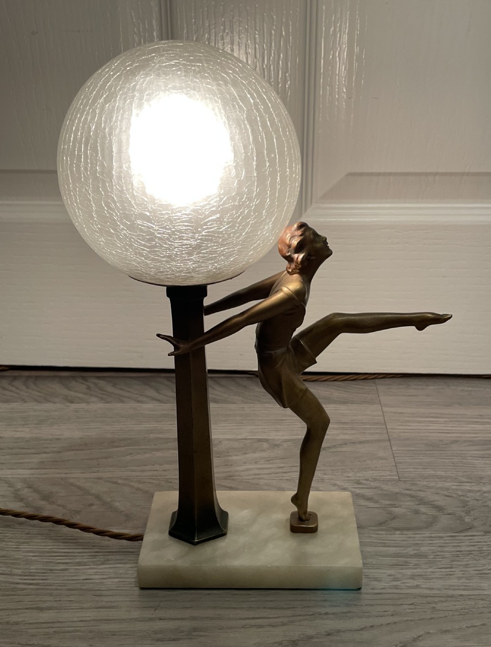 Art Deco Lady Lamp, manner of Josef Lorenzl  View II