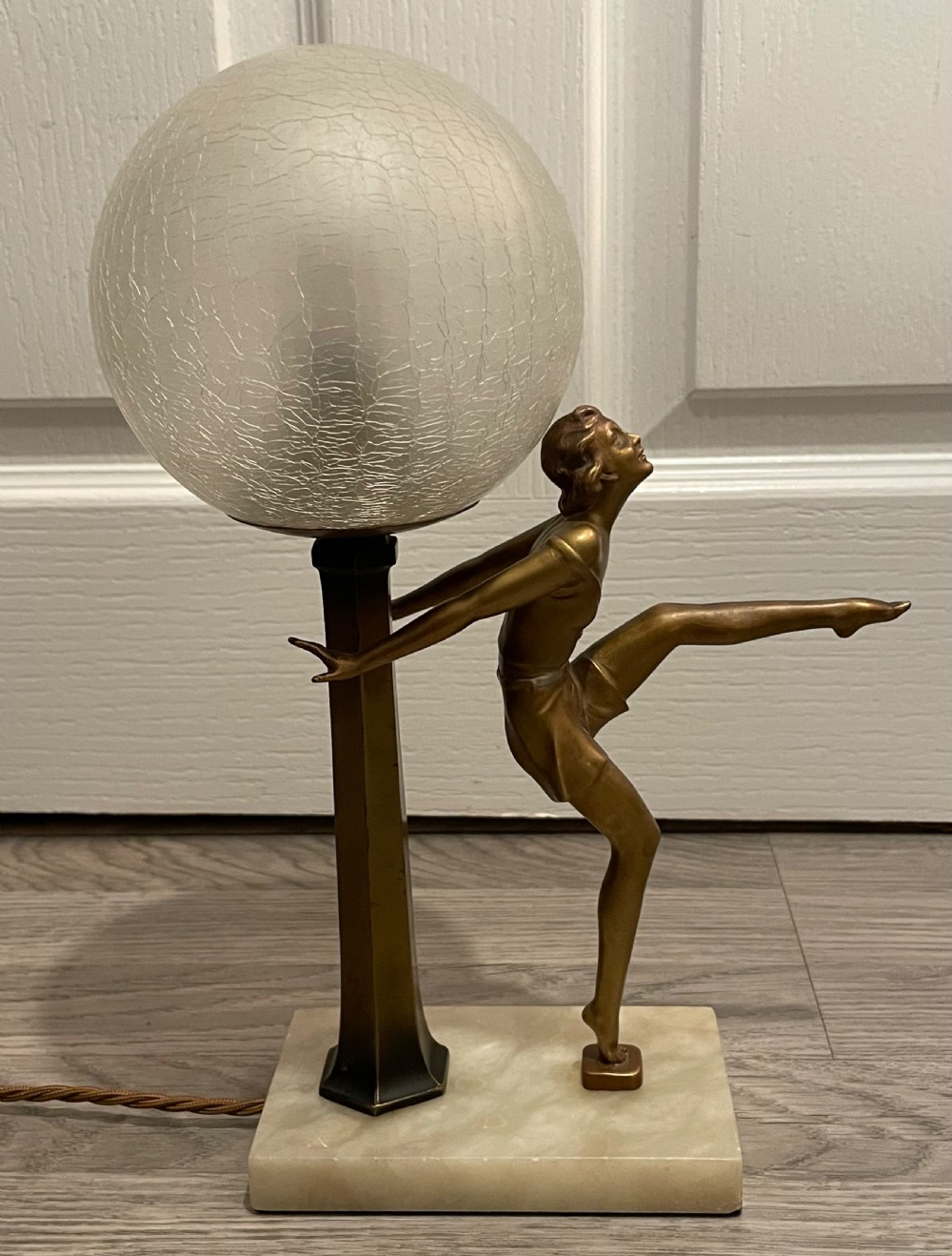 Art Deco Lady Lamp, manner of Josef Lorenzl  View III