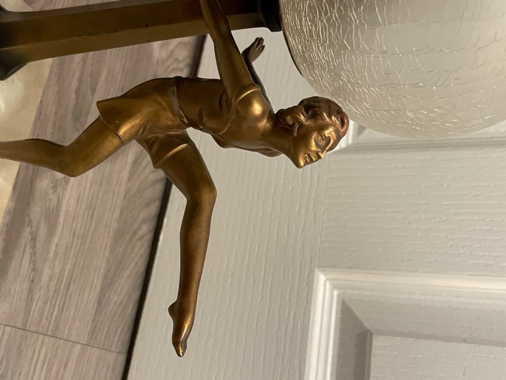 Art Deco Lady Lamp, manner of Josef Lorenzl  View V