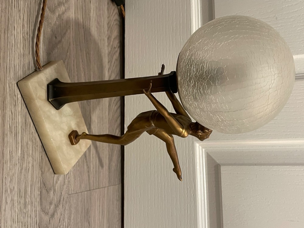 Art Deco Lady Lamp, manner of Josef Lorenzl  View VIII