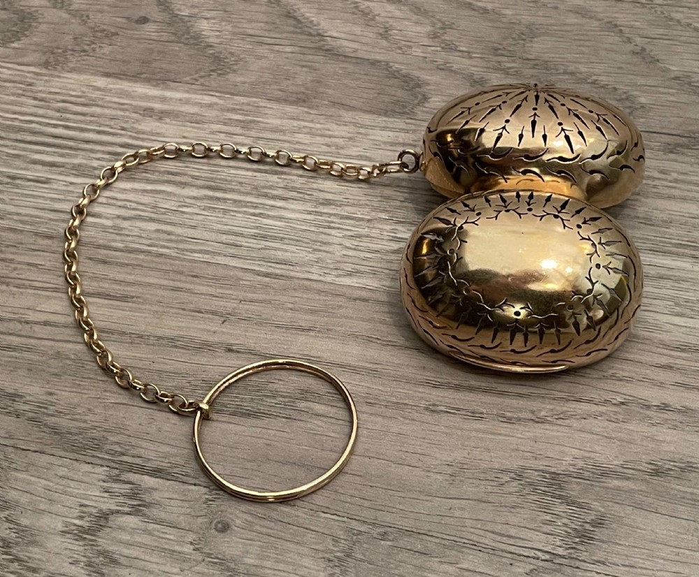 Victorian Silver Gilt Tea Infuser, 1861 View III