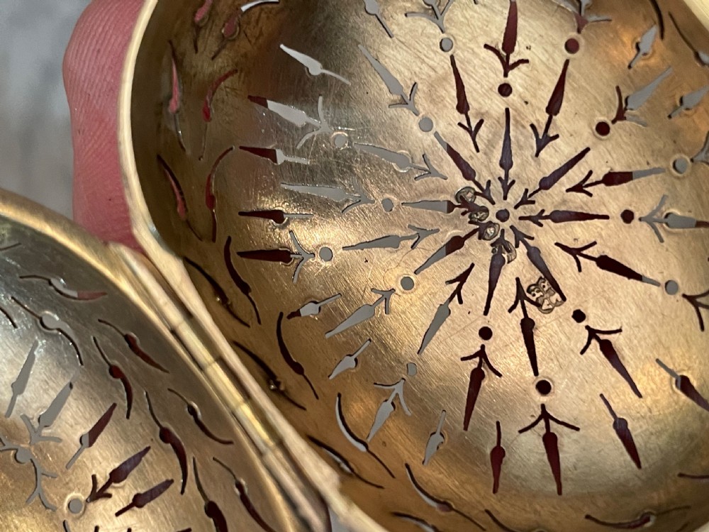 Victorian Silver Gilt Tea Infuser, 1861 View V