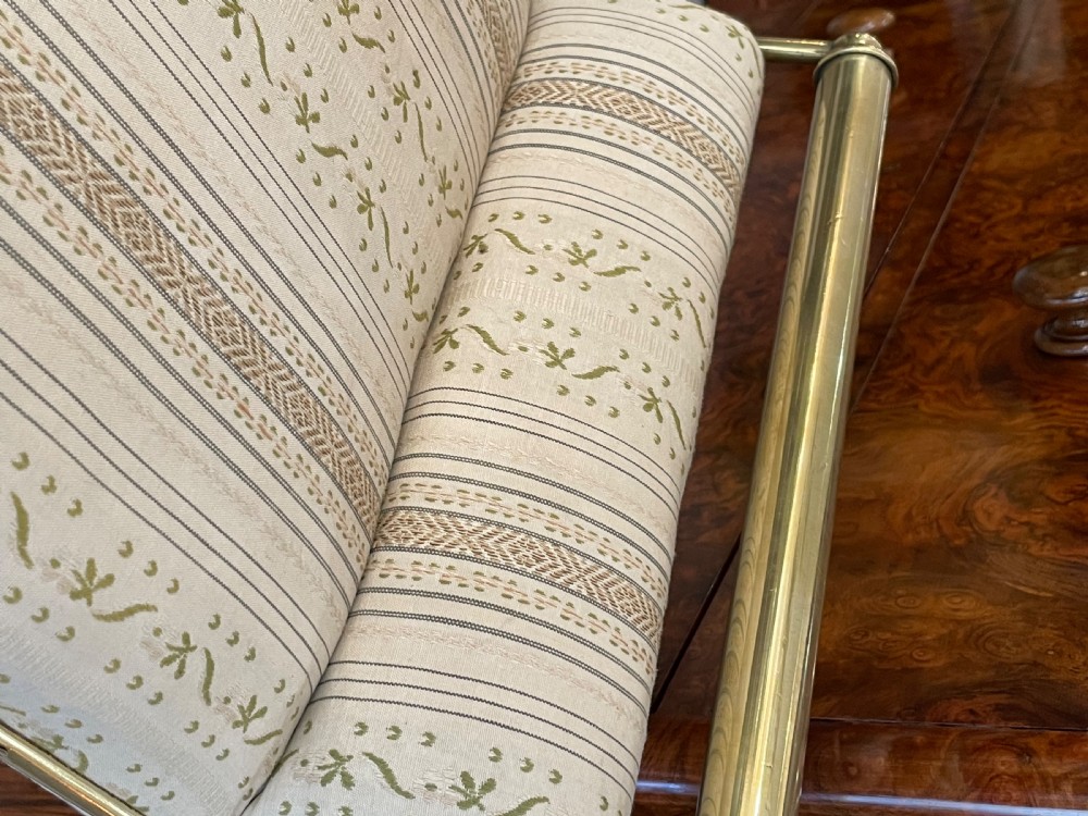 Late Victorian Brass Music Cello Stool View V