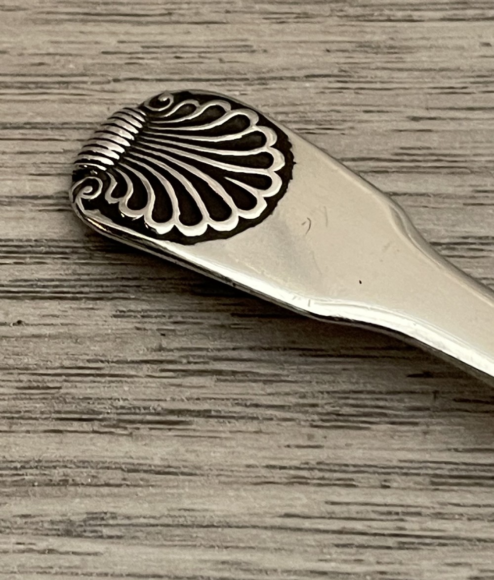 George III Scottish Silver Caddy Spoon View II