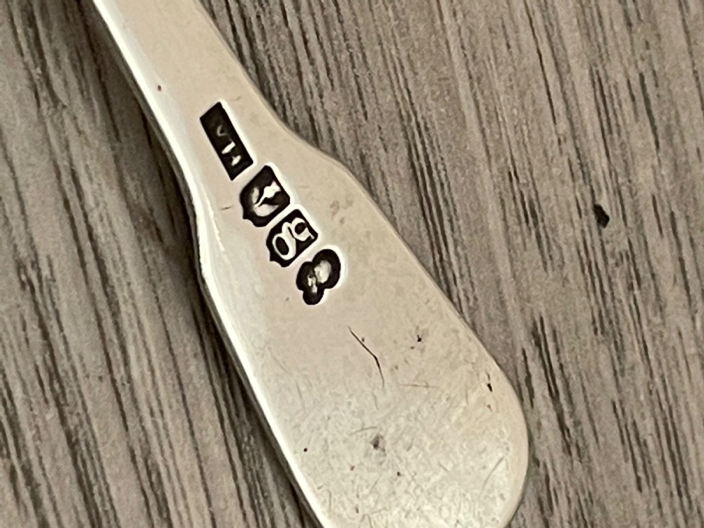 George III Scottish Silver Caddy Spoon View IV