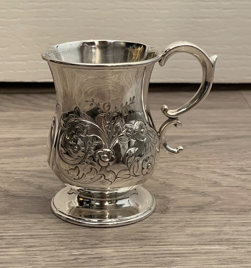 Victorian Silver Christening Cup Mug