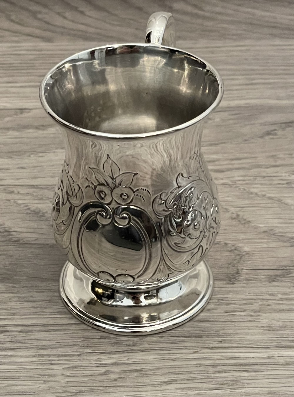 Victorian Silver Christening Cup Mug View II