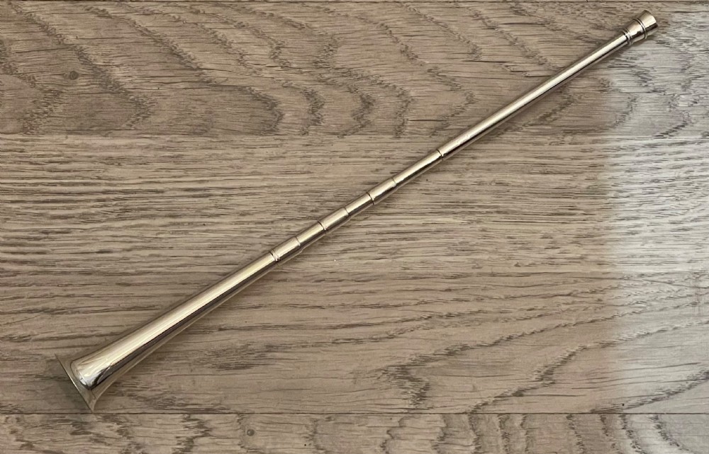 Late Victorian Solid Silver Hunting Horn Snuffer View IV