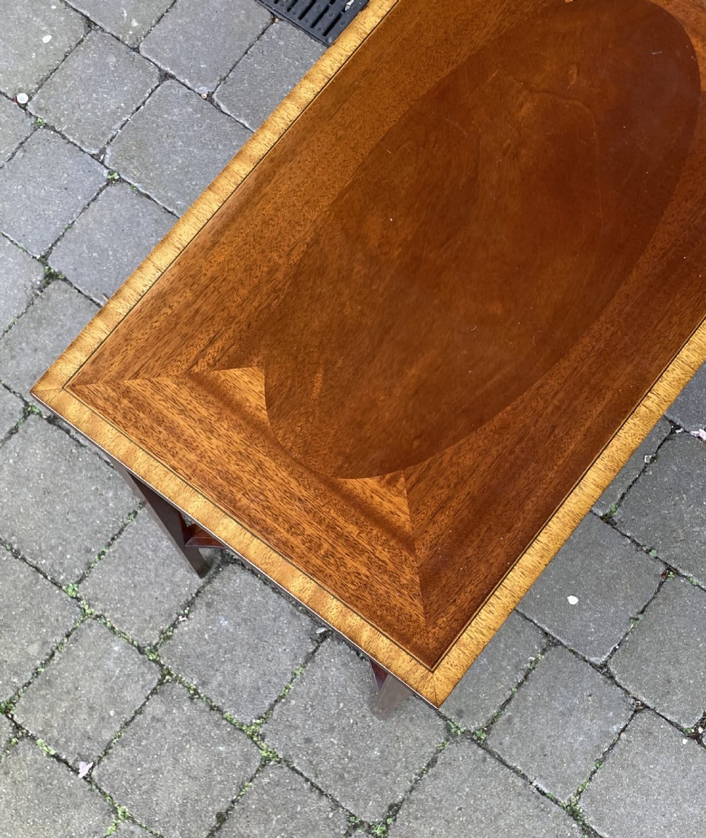 Edwardian Style Inlaid Mahogany Side Table View IV