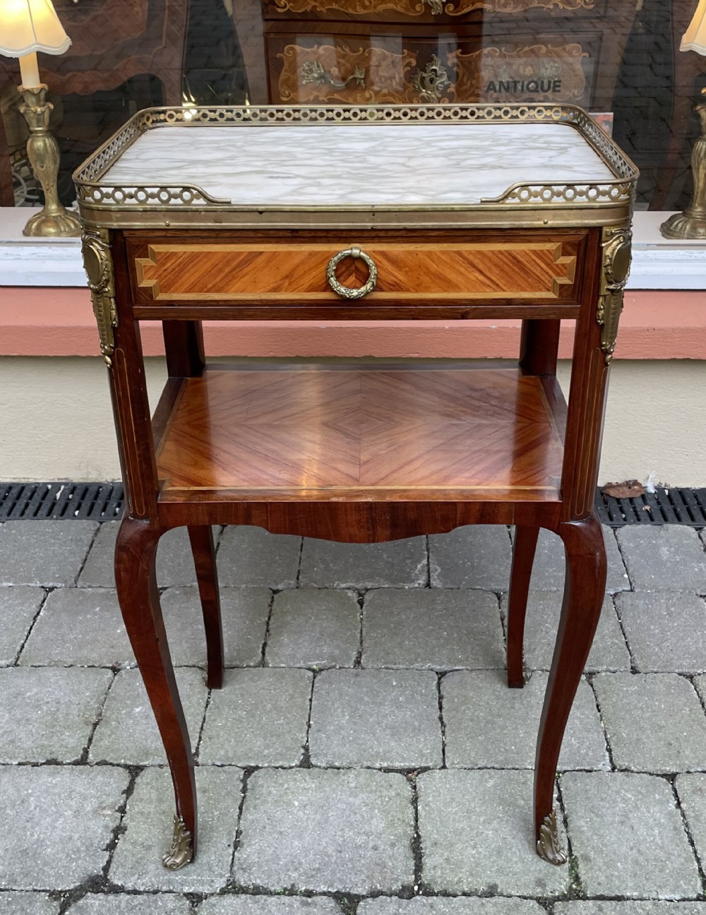 Louis XVI Kingwood and Parquetry Side Table