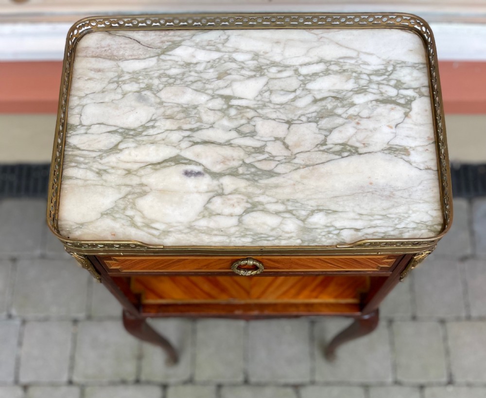 Louis XVI Kingwood and Parquetry Side Table View VIII