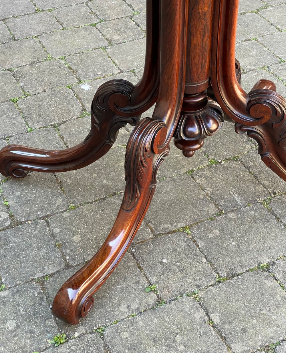 Stunning Victorian Rosewood Card Table View IV