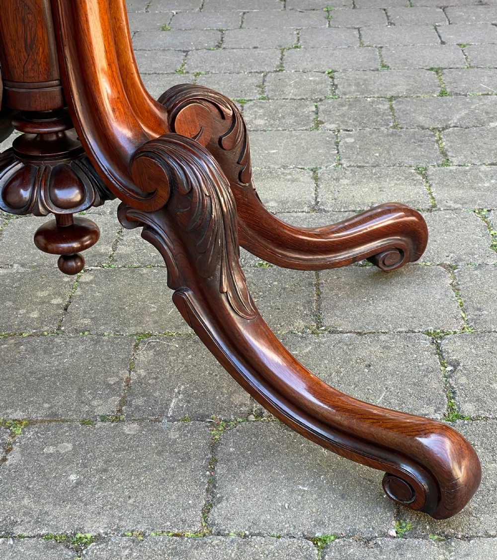 Stunning Victorian Rosewood Card Table View V