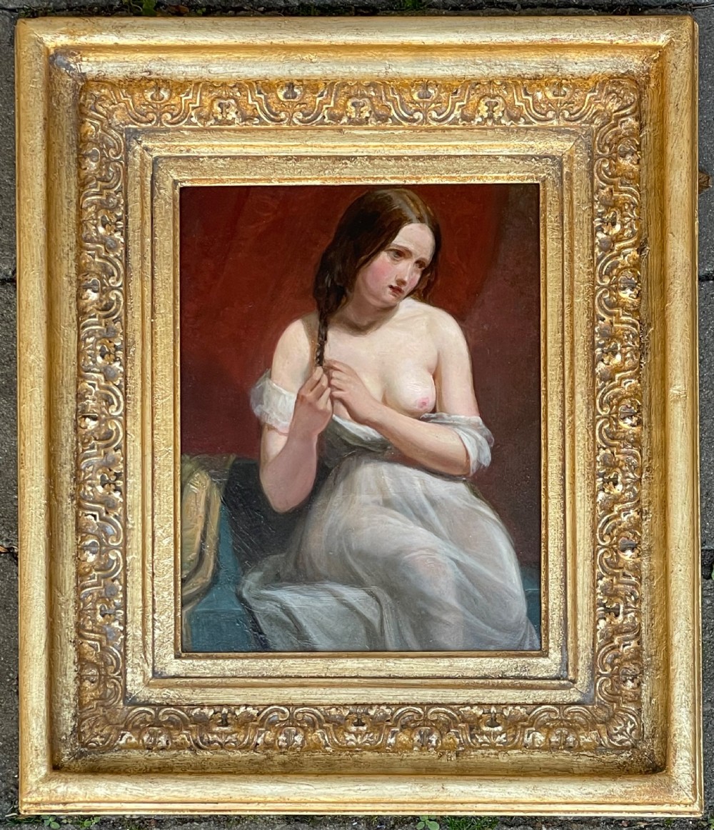 Nude Oil Painting Attributed William Etty