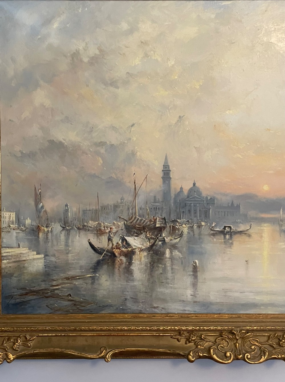 Large  Oil Painting of Venice by John Lewis Chapman View III