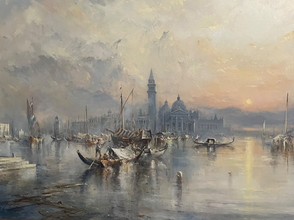 Large  Oil Painting of Venice by John Lewis Chapman View VI