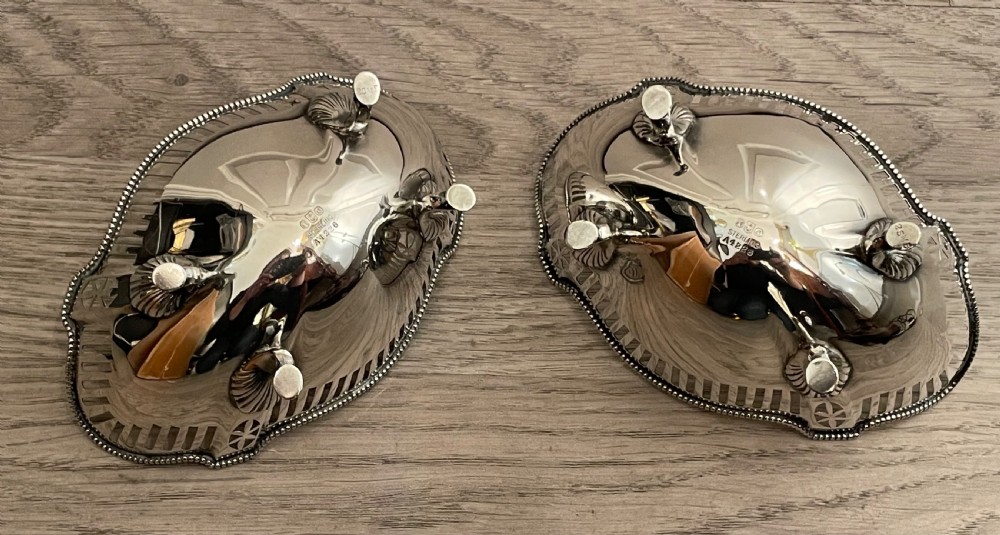 Pair of American Solid Silver Bon Bon Baskets by Gorham View VI