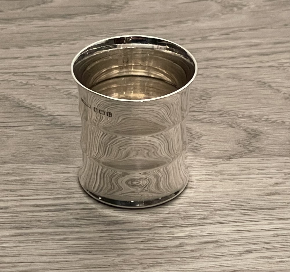George V Solid Silver Spirit Shot Measure View V
