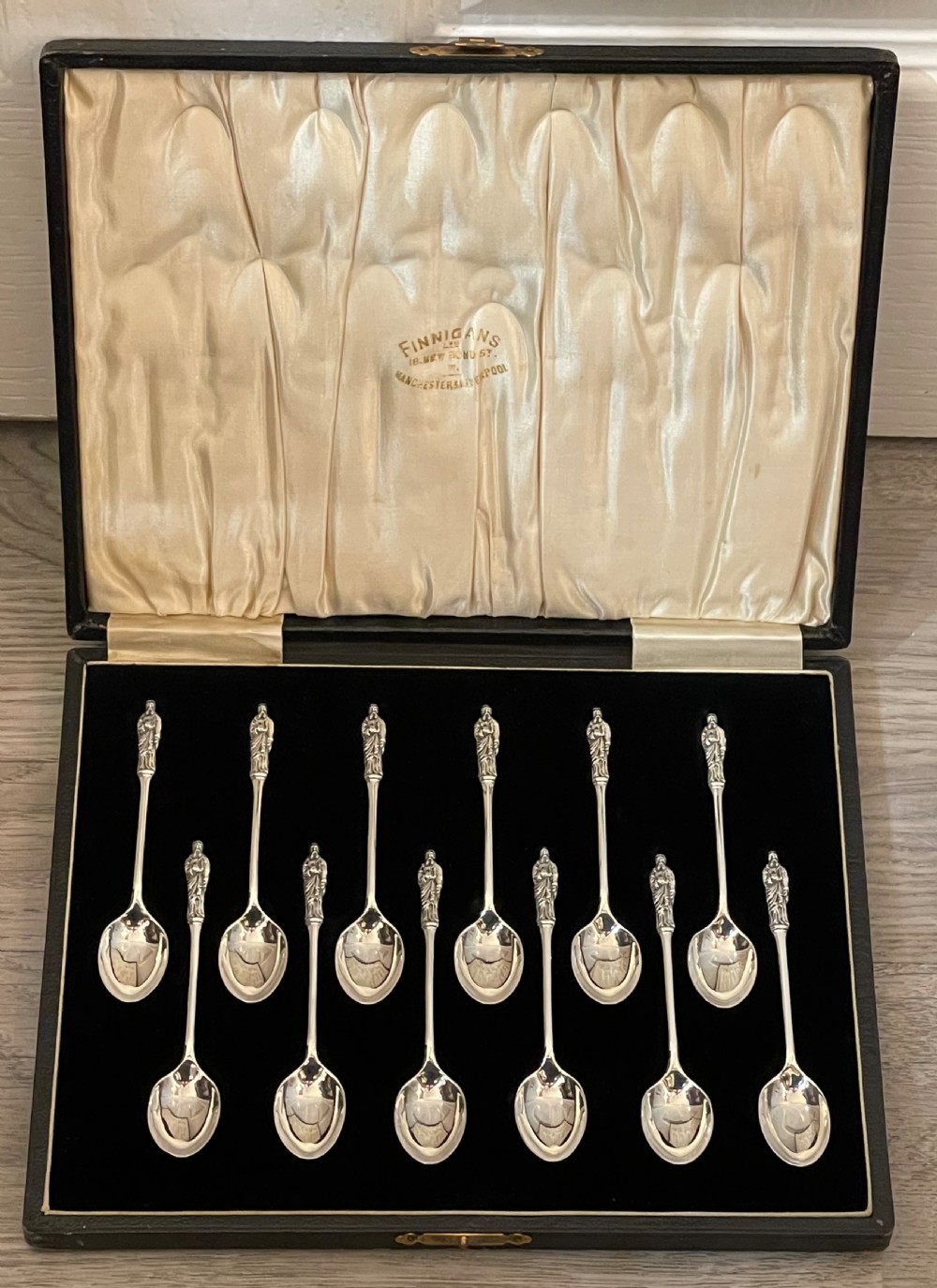 Set of 12 George V Solid Silver Apostle Spoons View II