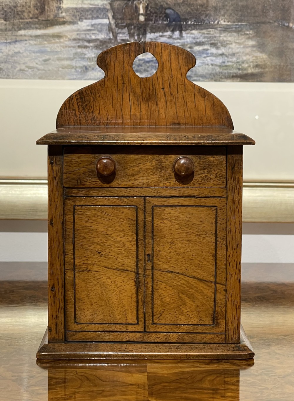 Victorian Walnut Novelty Money Box