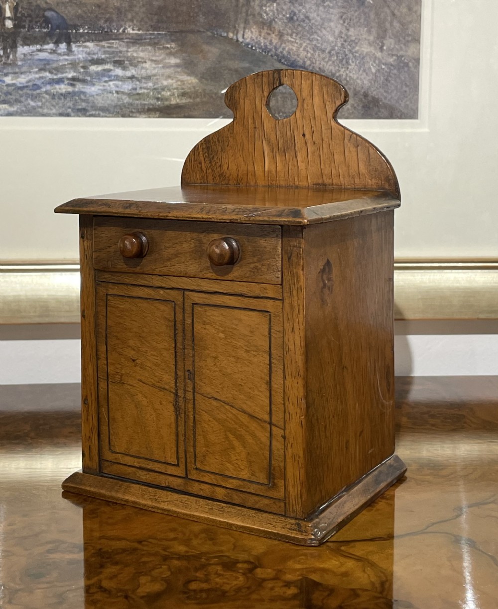 Victorian Walnut Novelty Money Box View II