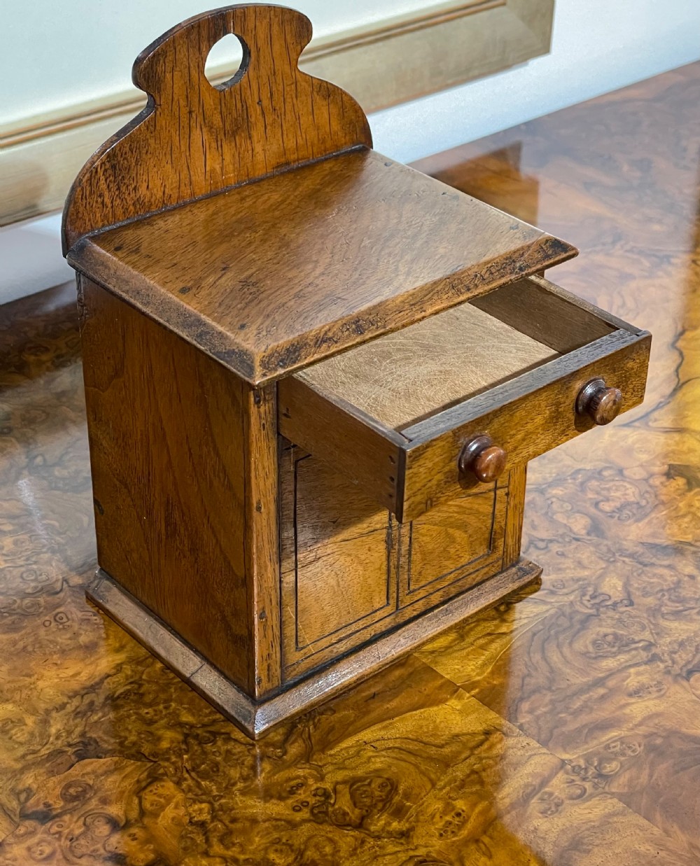 Victorian Walnut Novelty Money Box View III